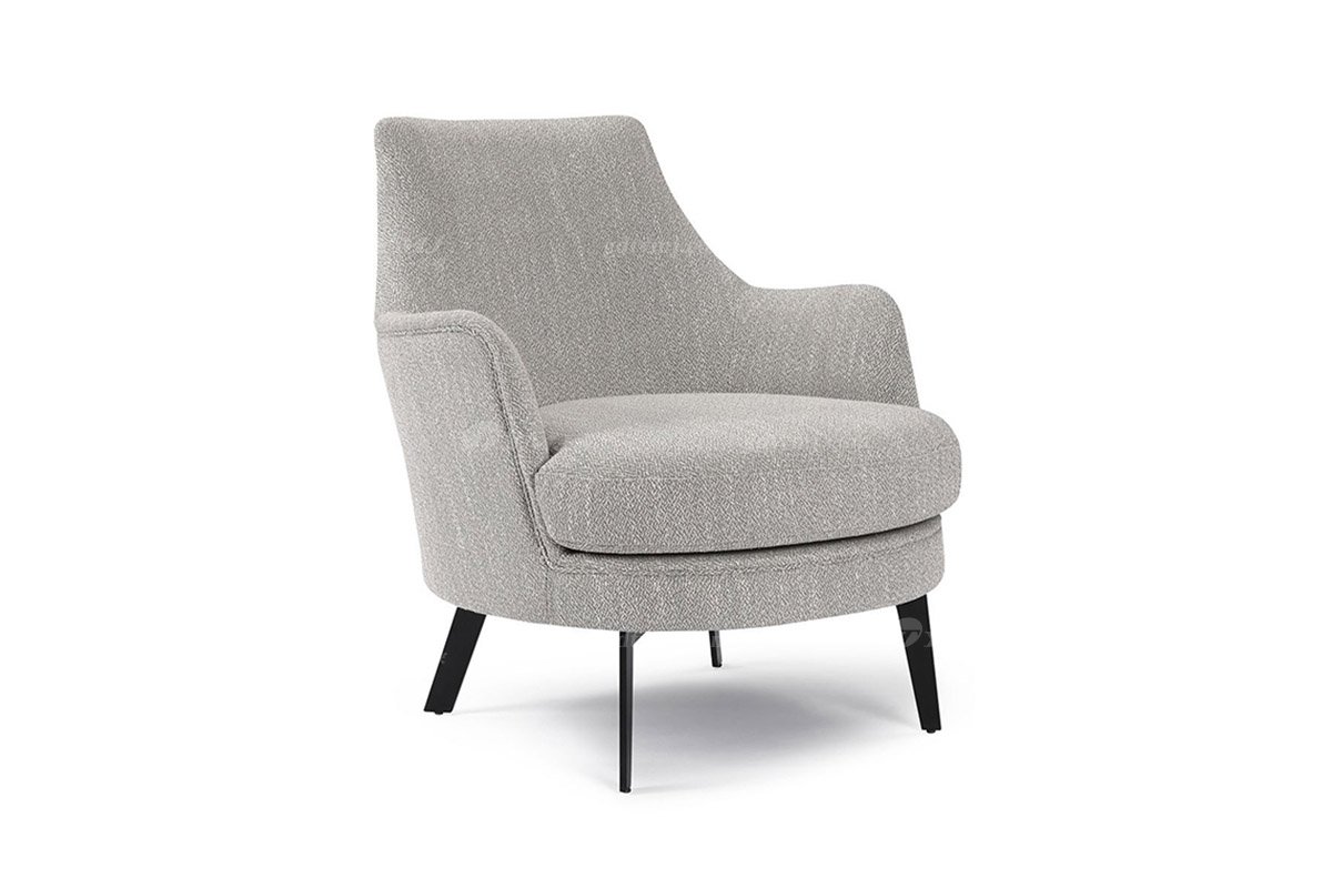 時尚高端現代簡約家具家用別墅舒適灰色布藝休閑椅W1087-1